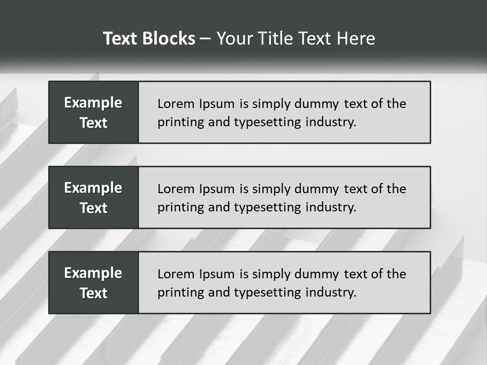 A Group Of Metal Bars On A White Surface PowerPoint Template