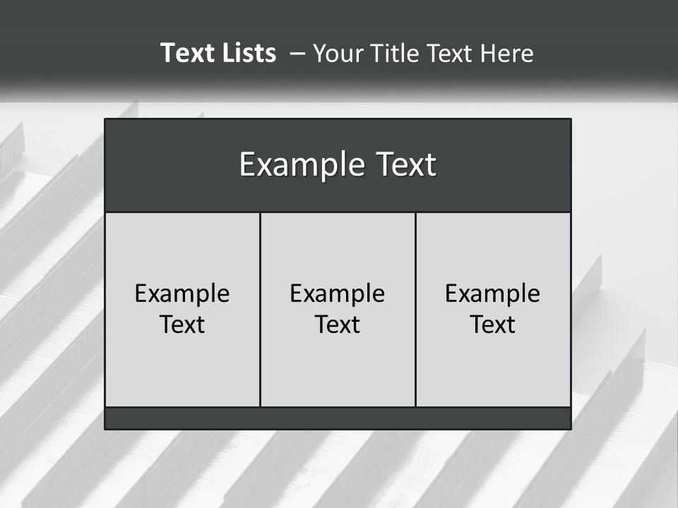 A Group Of Metal Bars On A White Surface PowerPoint Template