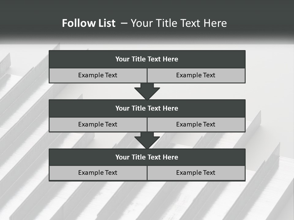A Group Of Metal Bars On A White Surface PowerPoint Template