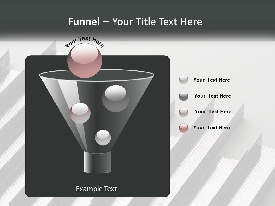 A Group Of Metal Bars On A White Surface PowerPoint Template