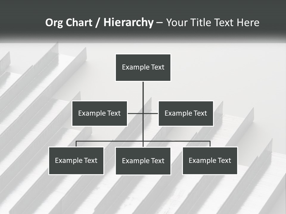 A Group Of Metal Bars On A White Surface PowerPoint Template