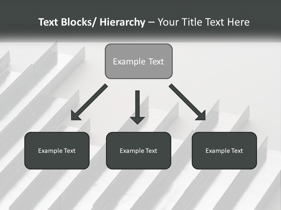 A Group Of Metal Bars On A White Surface PowerPoint Template
