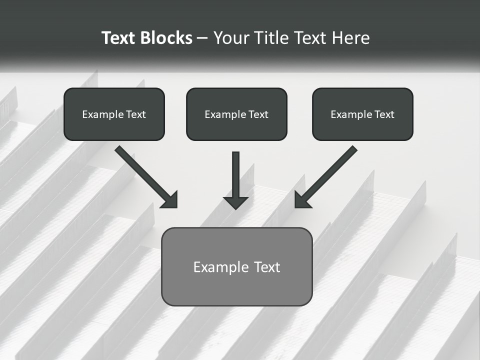 A Group Of Metal Bars On A White Surface PowerPoint Template