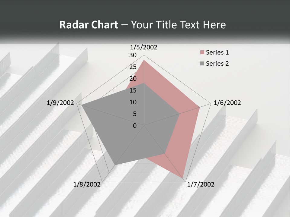 A Group Of Metal Bars On A White Surface PowerPoint Template