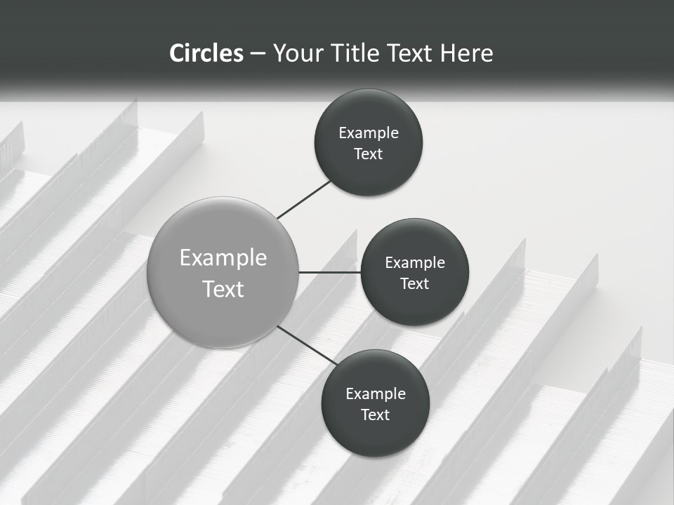 A Group Of Metal Bars On A White Surface PowerPoint Template