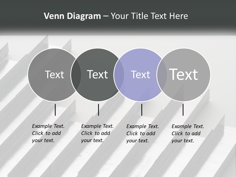 A Group Of Metal Bars On A White Surface PowerPoint Template