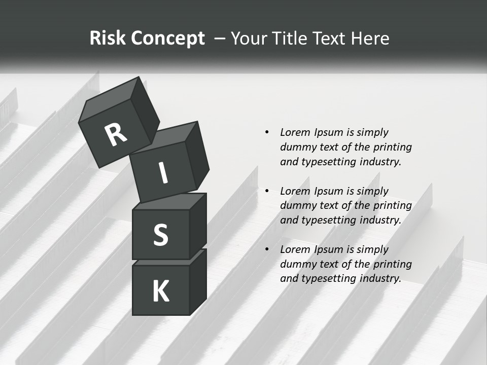 A Group Of Metal Bars On A White Surface PowerPoint Template