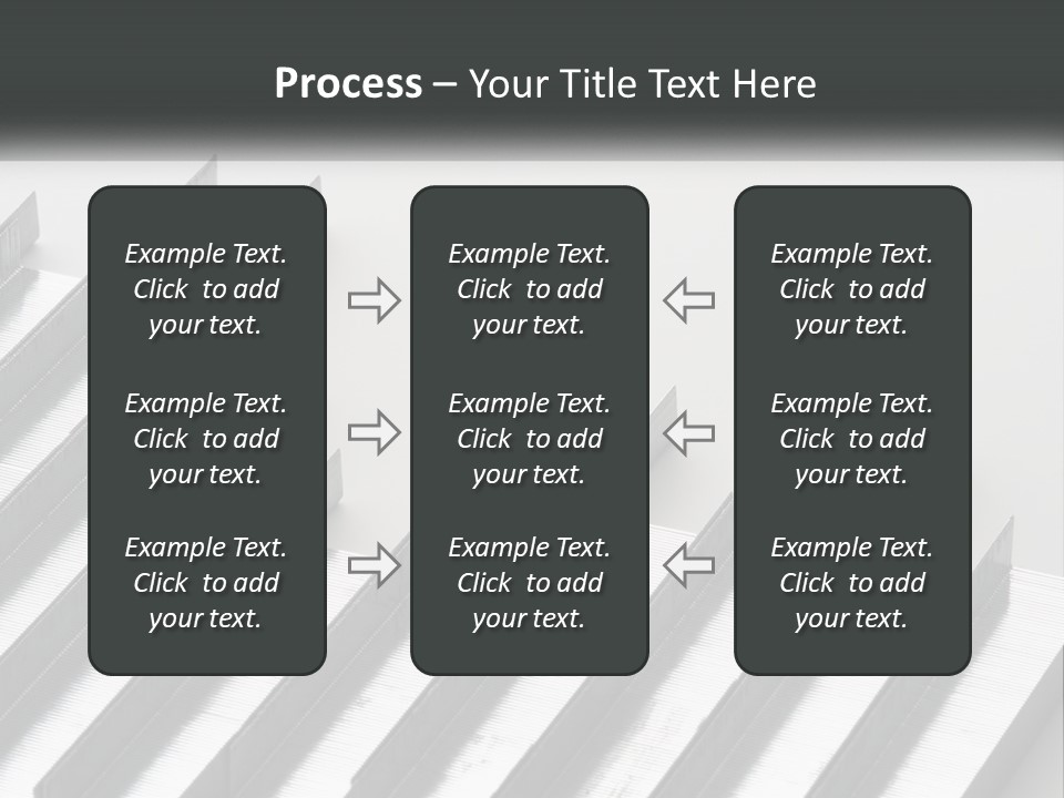 A Group Of Metal Bars On A White Surface PowerPoint Template