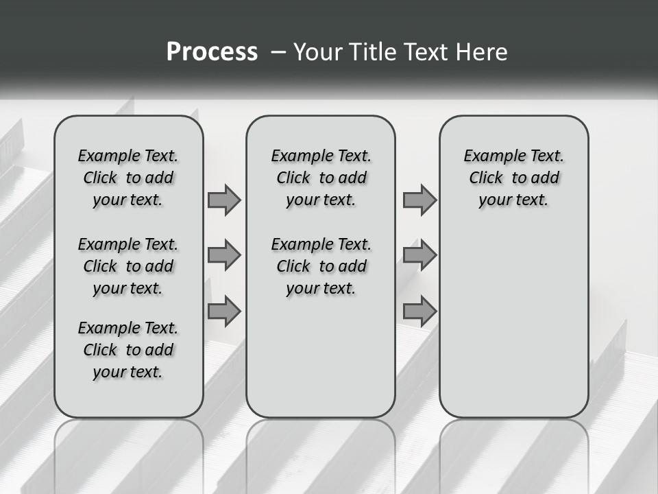 A Group Of Metal Bars On A White Surface PowerPoint Template