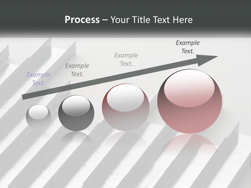 A Group Of Metal Bars On A White Surface PowerPoint Template