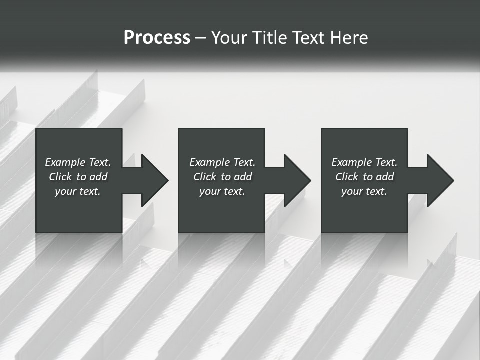 A Group Of Metal Bars On A White Surface PowerPoint Template
