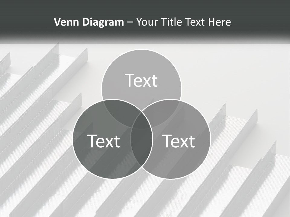 A Group Of Metal Bars On A White Surface PowerPoint Template