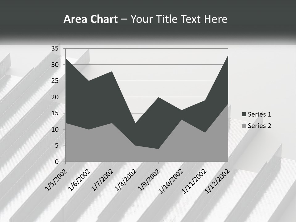 A Group Of Metal Bars On A White Surface PowerPoint Template