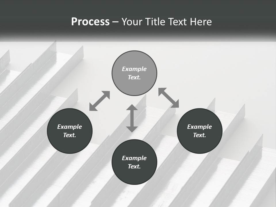 A Group Of Metal Bars On A White Surface PowerPoint Template