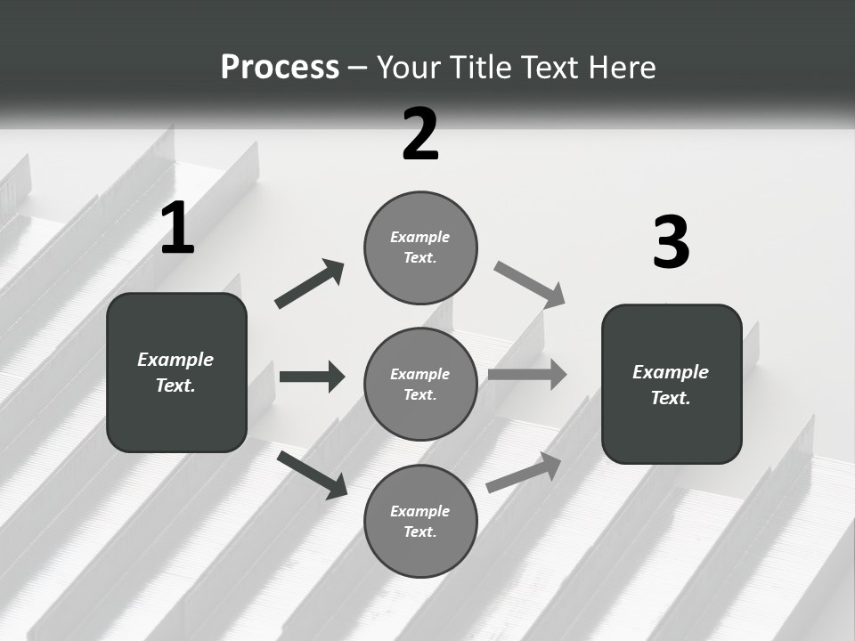 A Group Of Metal Bars On A White Surface PowerPoint Template