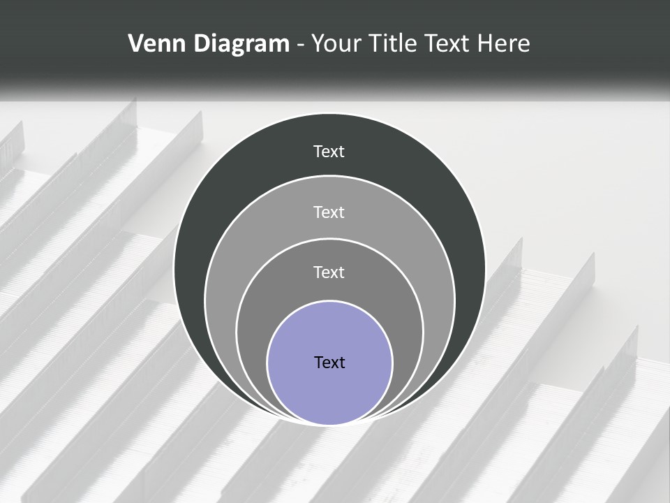A Group Of Metal Bars On A White Surface PowerPoint Template