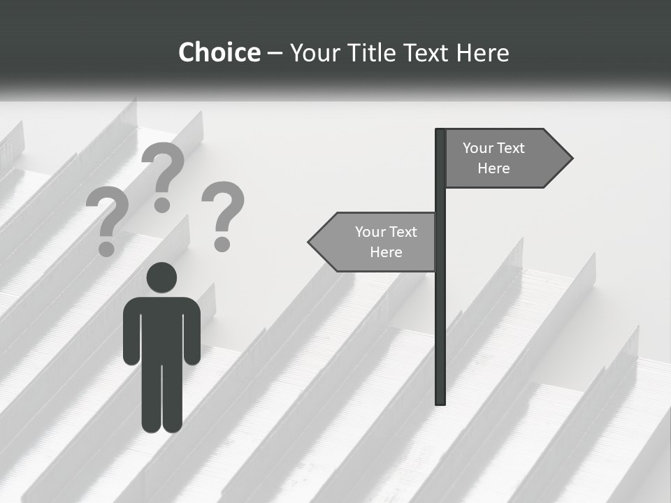 A Group Of Metal Bars On A White Surface PowerPoint Template