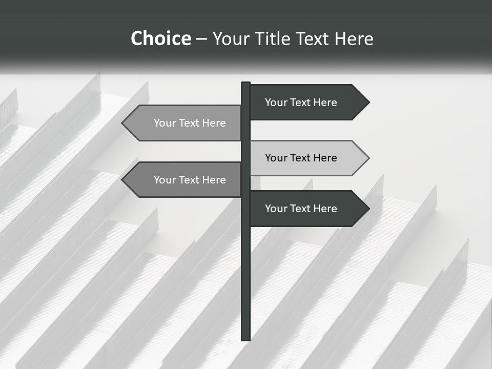 A Group Of Metal Bars On A White Surface PowerPoint Template
