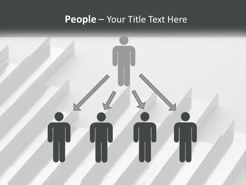 A Group Of Metal Bars On A White Surface PowerPoint Template