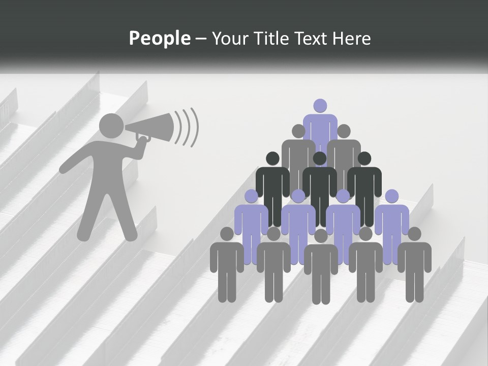 A Group Of Metal Bars On A White Surface PowerPoint Template