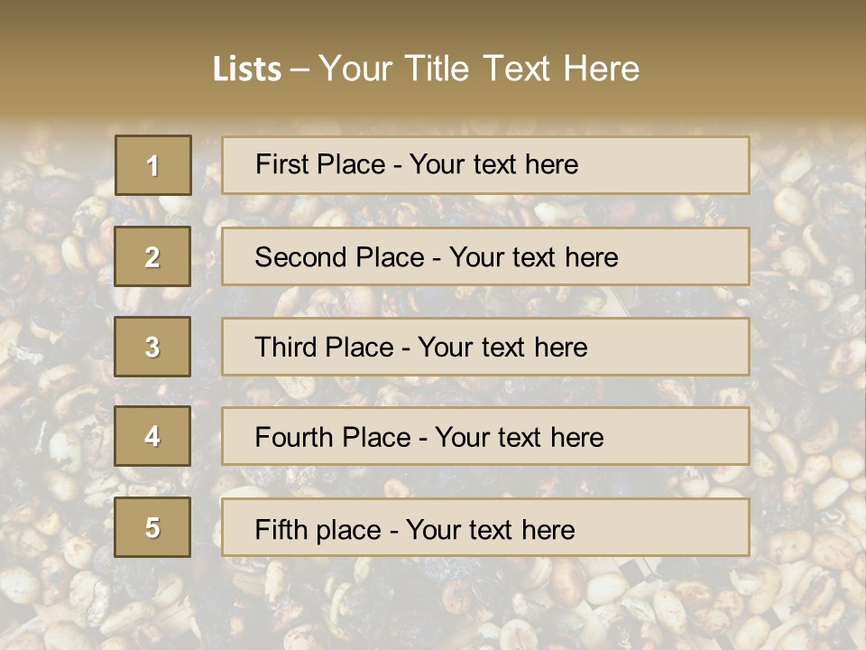 A Pile Of Nuts With The Words Name Of Presentation PowerPoint Template