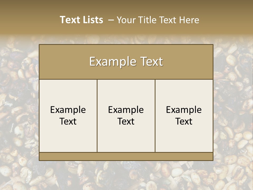 A Pile Of Nuts With The Words Name Of Presentation PowerPoint Template