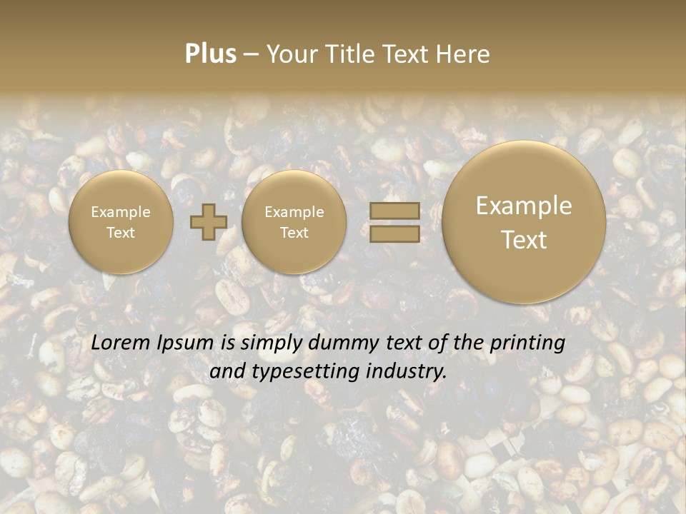 A Pile Of Nuts With The Words Name Of Presentation PowerPoint Template