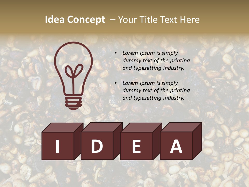 A Pile Of Nuts With The Words Name Of Presentation PowerPoint Template