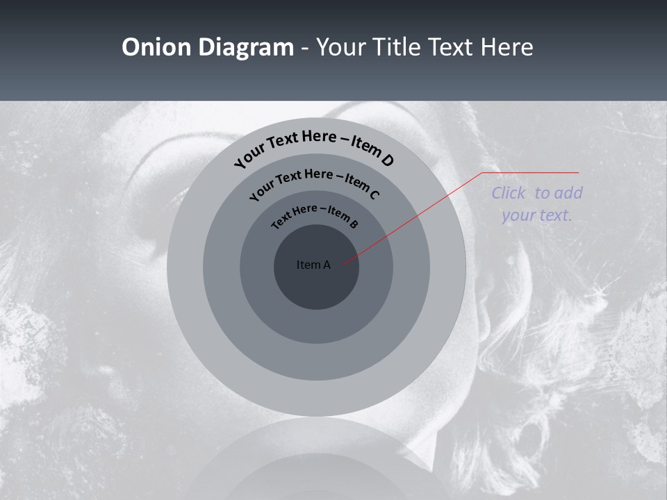 A Black And White Photo Of A Woman's Face PowerPoint Template