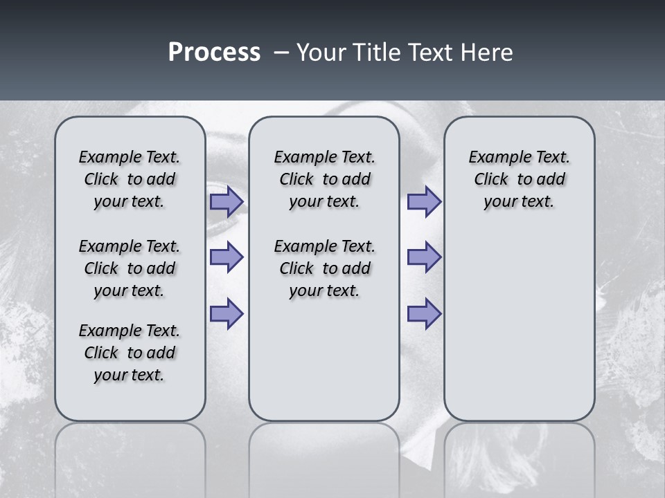 A Black And White Photo Of A Woman's Face PowerPoint Template