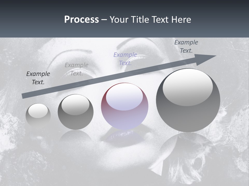 A Black And White Photo Of A Woman's Face PowerPoint Template