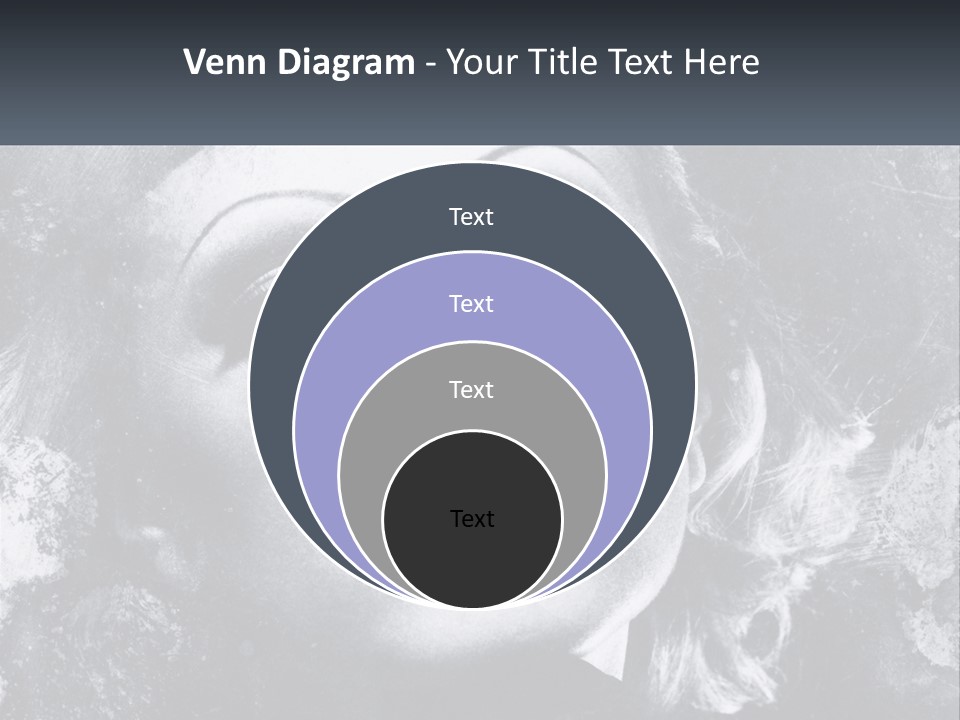A Black And White Photo Of A Woman's Face PowerPoint Template