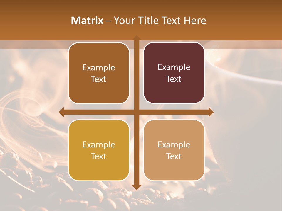 A Cup Of Coffee With Steam Coming Out Of It PowerPoint Template