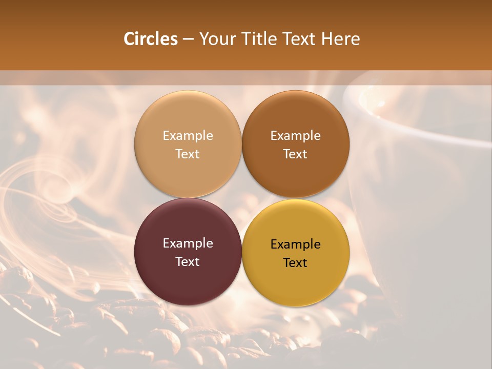 A Cup Of Coffee With Steam Coming Out Of It PowerPoint Template