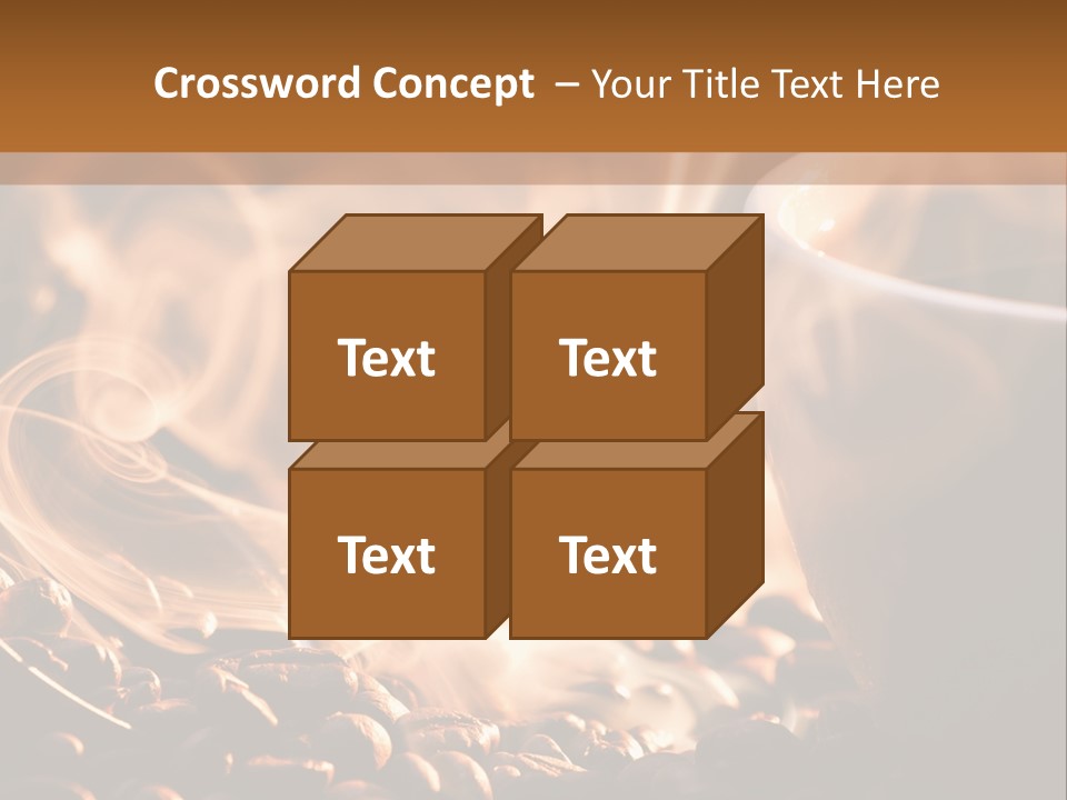 A Cup Of Coffee With Steam Coming Out Of It PowerPoint Template