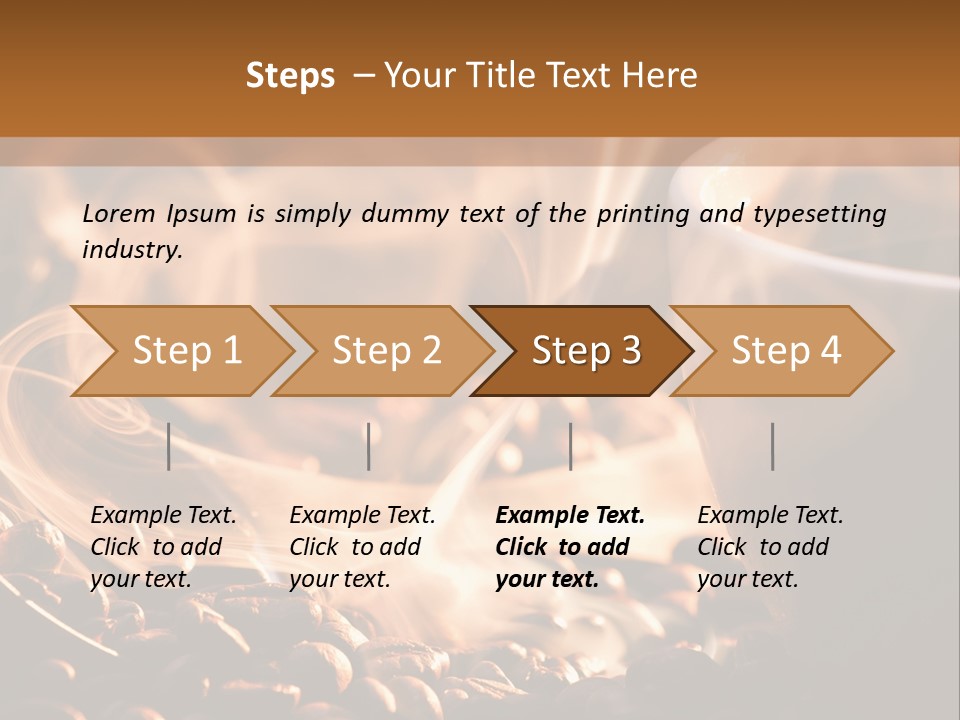 A Cup Of Coffee With Steam Coming Out Of It PowerPoint Template