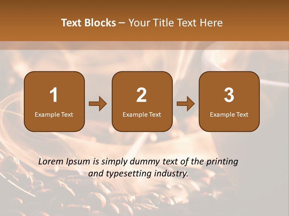 A Cup Of Coffee With Steam Coming Out Of It PowerPoint Template