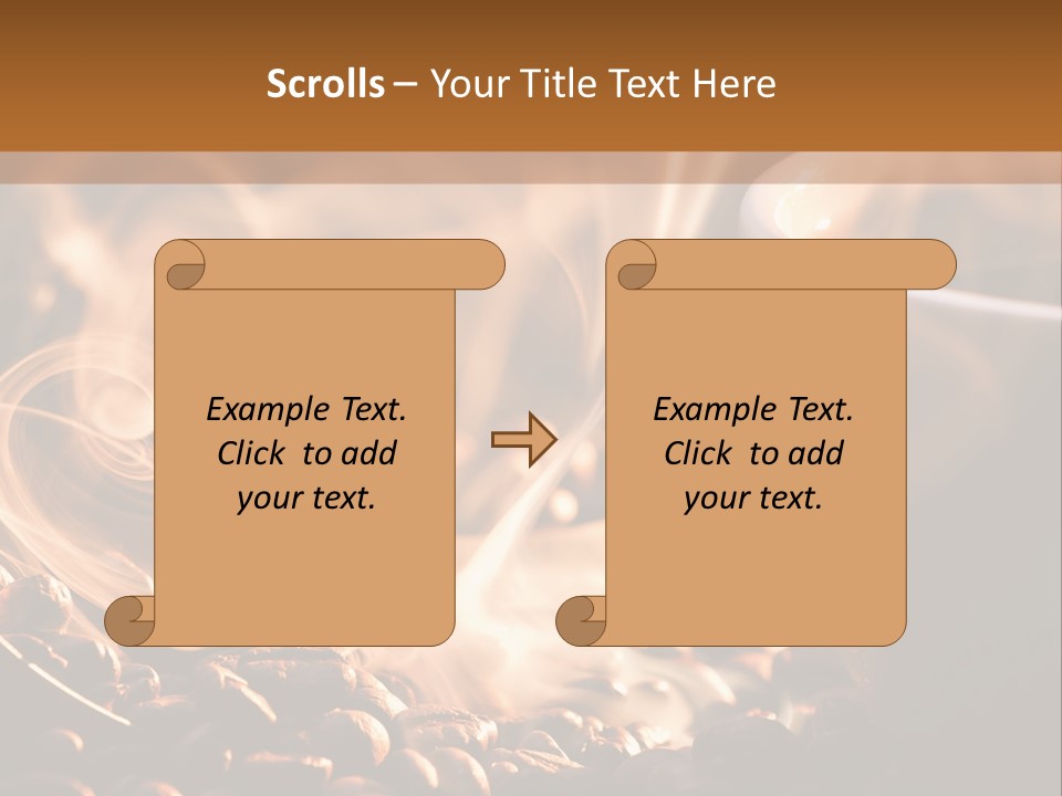 A Cup Of Coffee With Steam Coming Out Of It PowerPoint Template