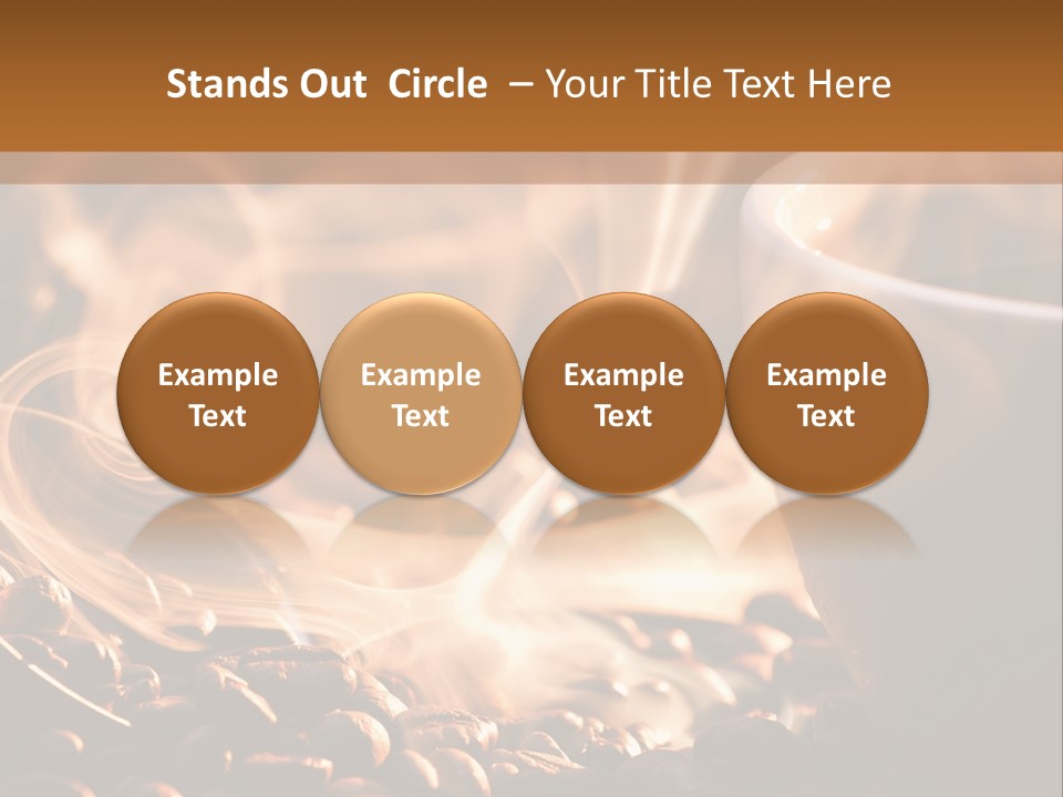A Cup Of Coffee With Steam Coming Out Of It PowerPoint Template