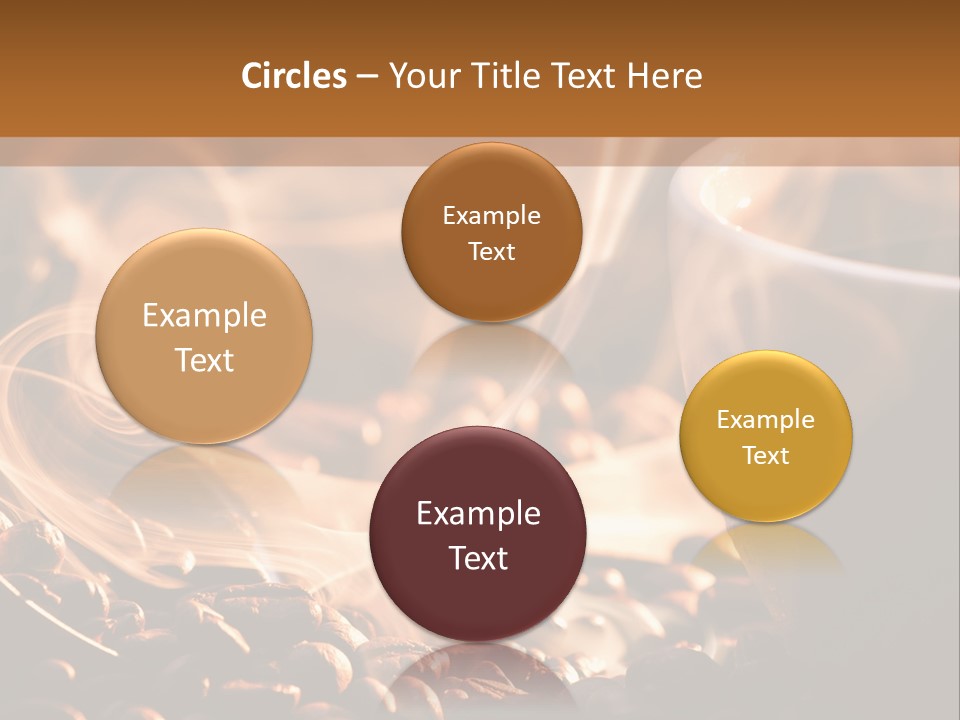 A Cup Of Coffee With Steam Coming Out Of It PowerPoint Template