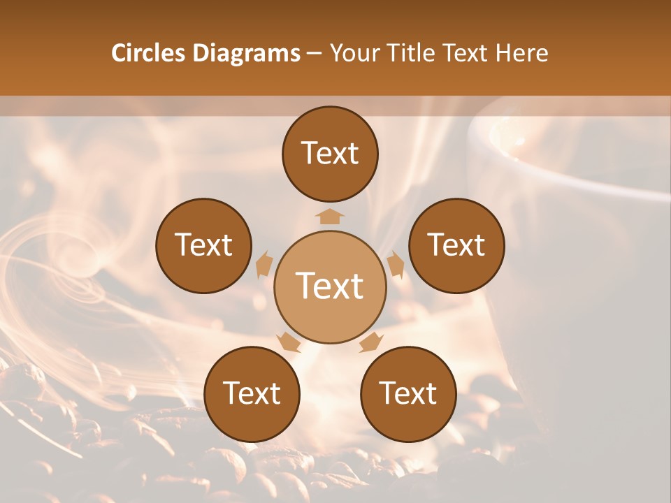 A Cup Of Coffee With Steam Coming Out Of It PowerPoint Template