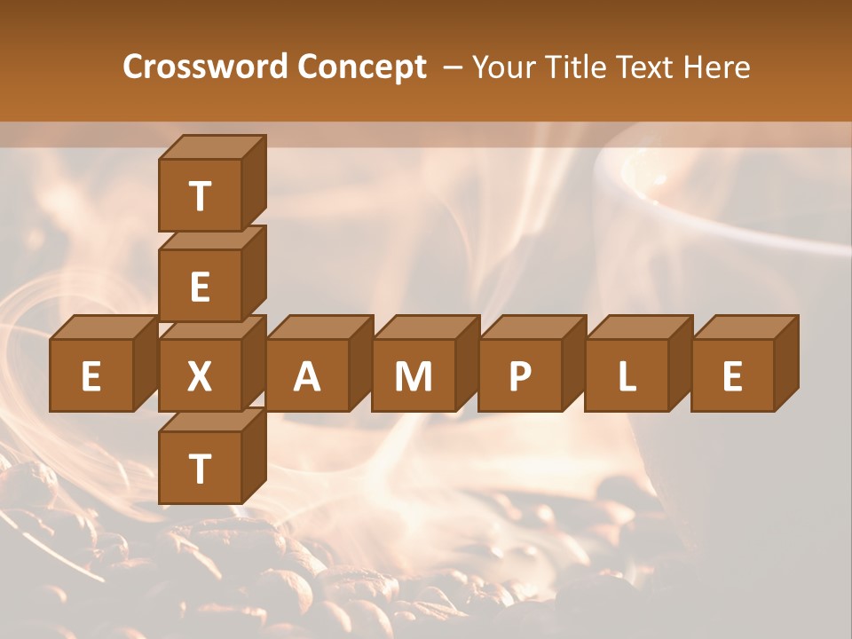 A Cup Of Coffee With Steam Coming Out Of It PowerPoint Template