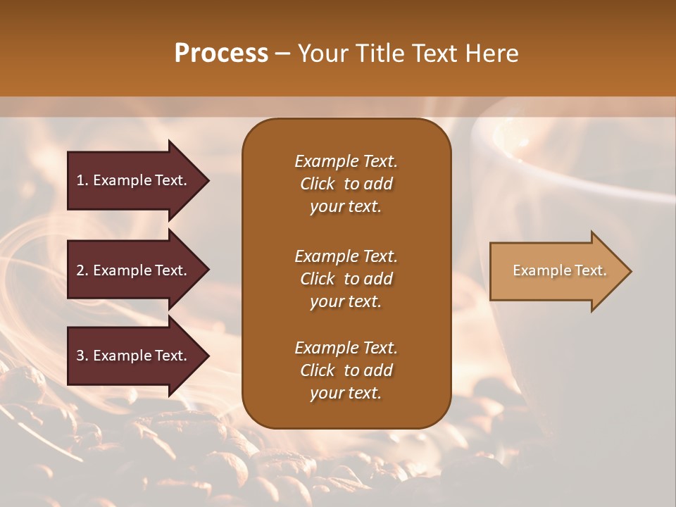 A Cup Of Coffee With Steam Coming Out Of It PowerPoint Template