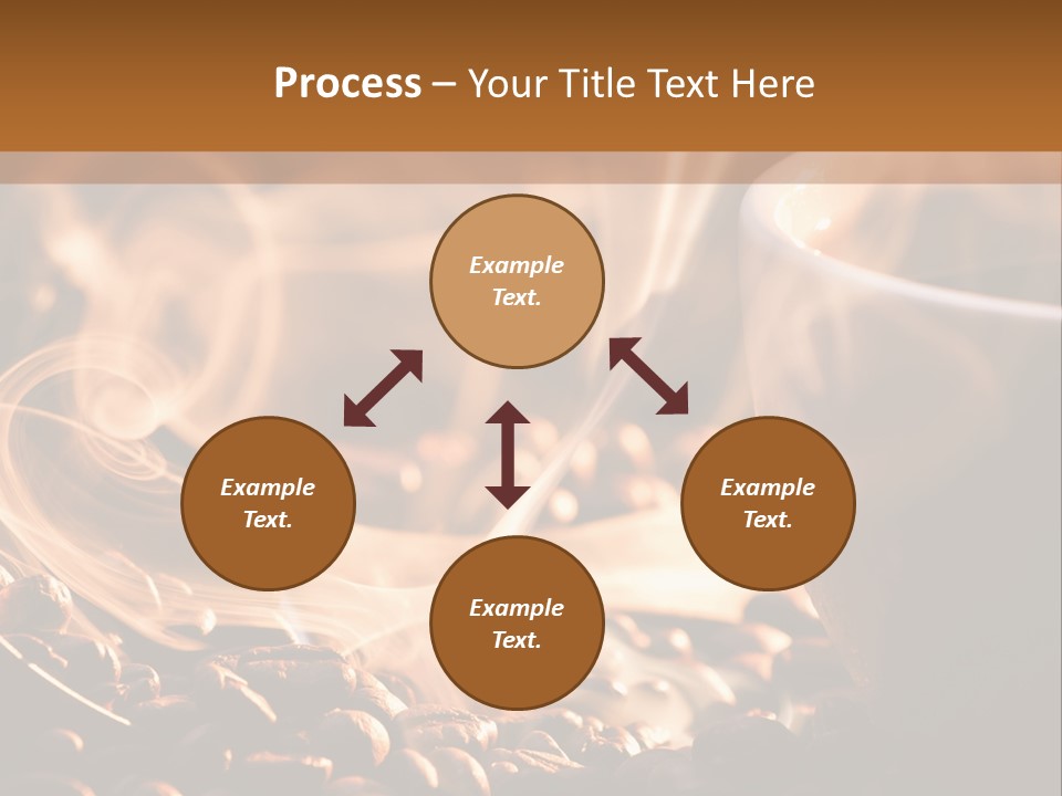 A Cup Of Coffee With Steam Coming Out Of It PowerPoint Template