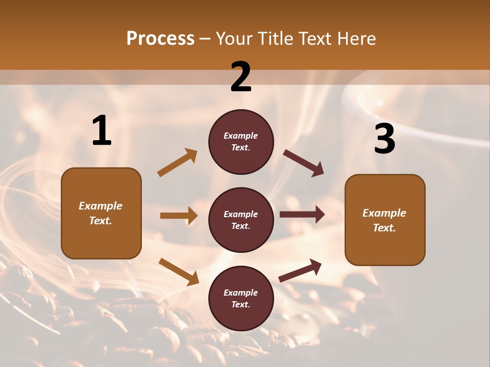 A Cup Of Coffee With Steam Coming Out Of It PowerPoint Template