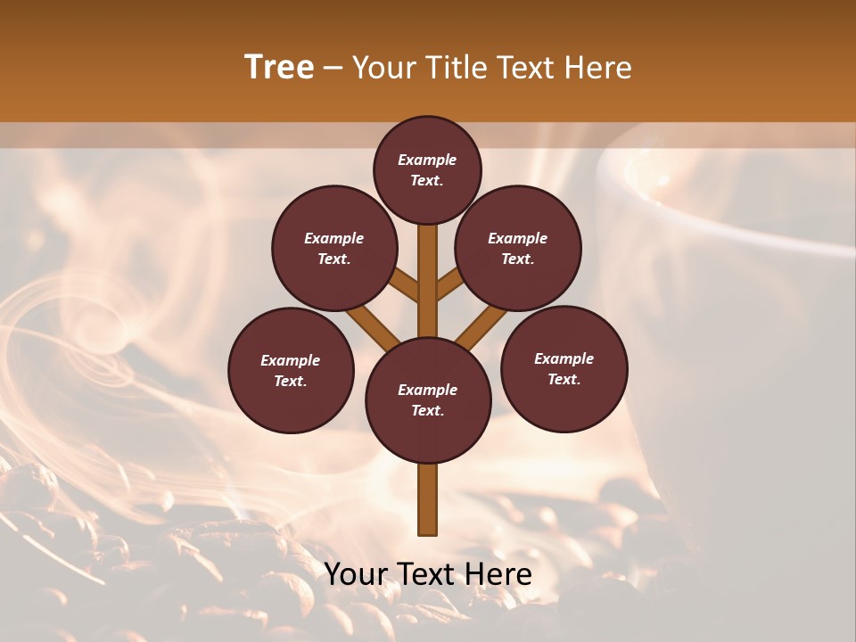 A Cup Of Coffee With Steam Coming Out Of It PowerPoint Template