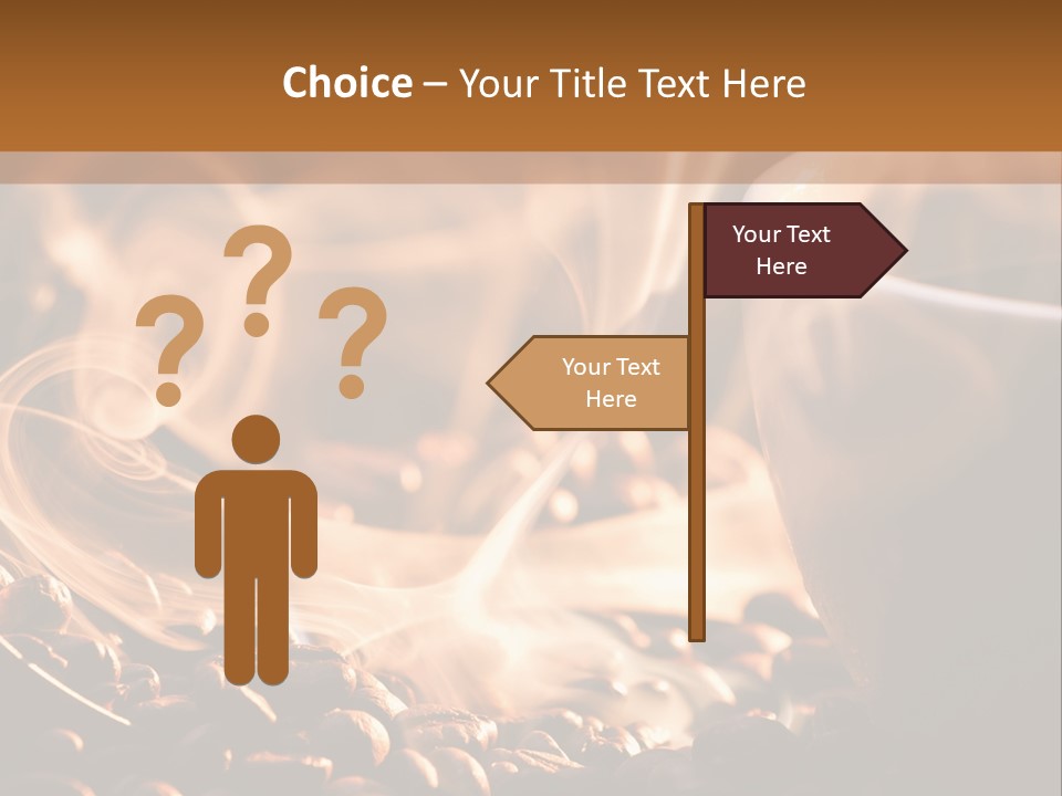 A Cup Of Coffee With Steam Coming Out Of It PowerPoint Template