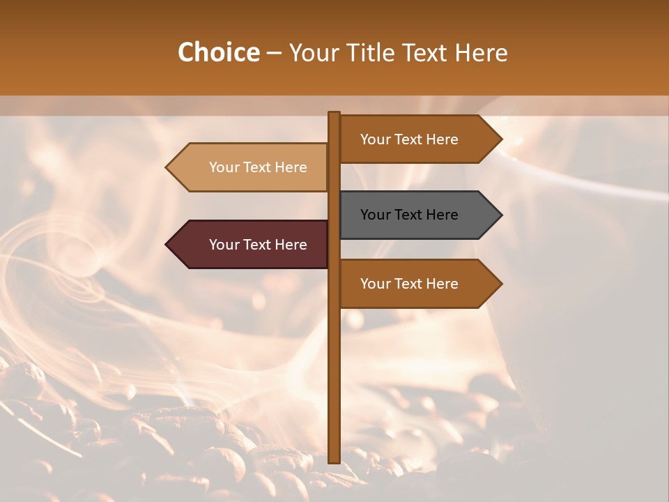 A Cup Of Coffee With Steam Coming Out Of It PowerPoint Template