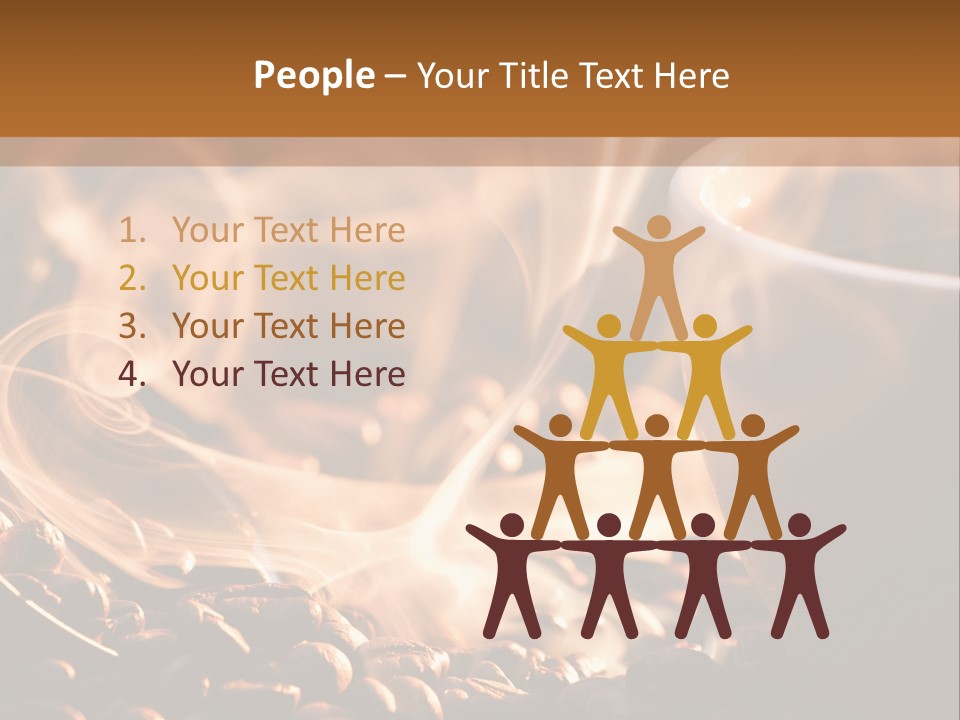 A Cup Of Coffee With Steam Coming Out Of It PowerPoint Template