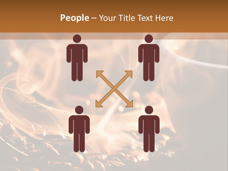 A Cup Of Coffee With Steam Coming Out Of It PowerPoint Template